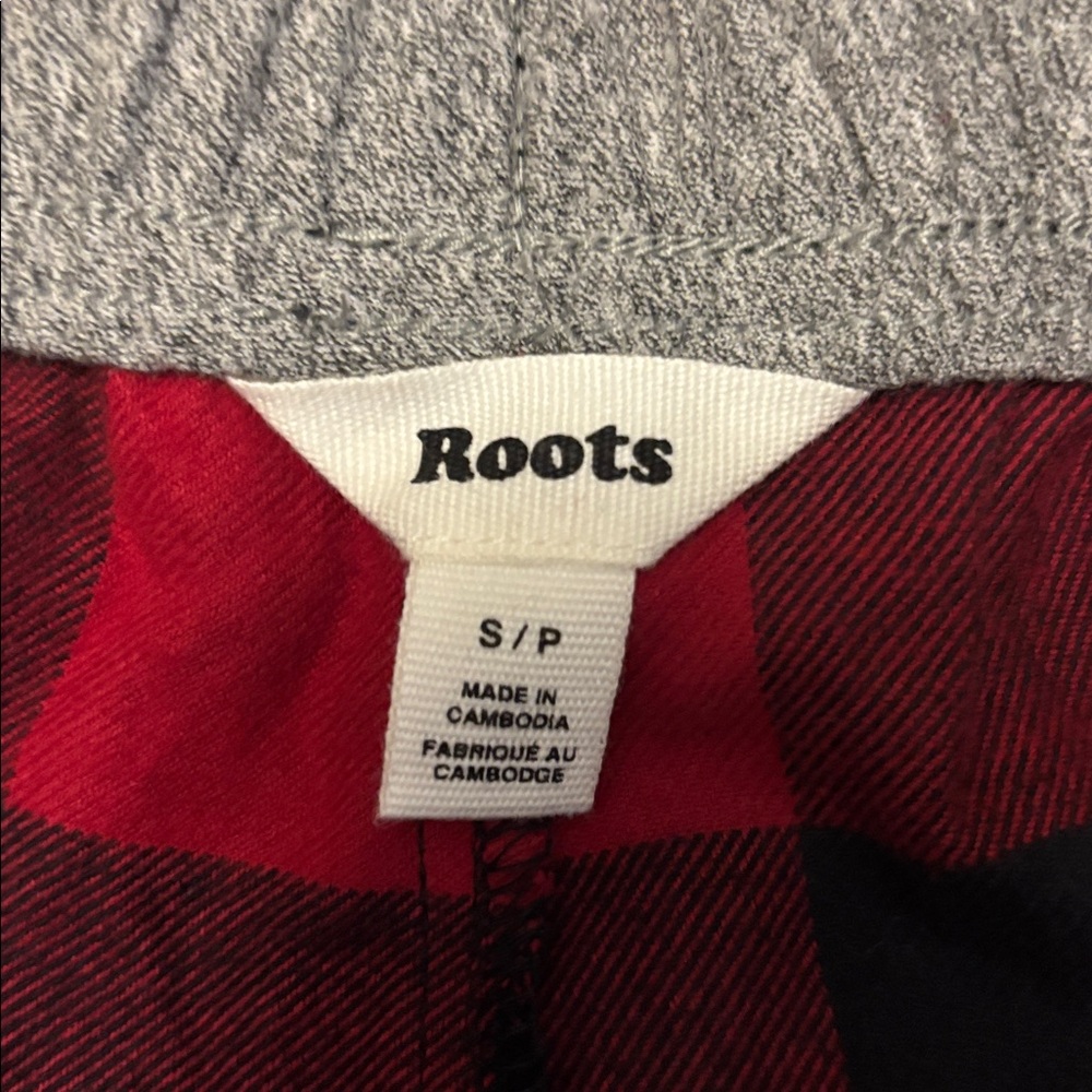 ROOTS Buffalo Plaid Flannel Pants, Sz S. EUC - Picture 7 of 13